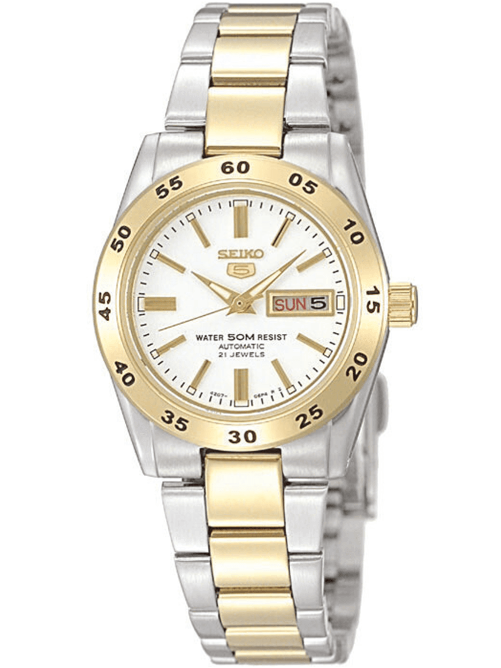 Seiko 5 Sports SYMG42K1 Bicolor Damenuhr Automatik