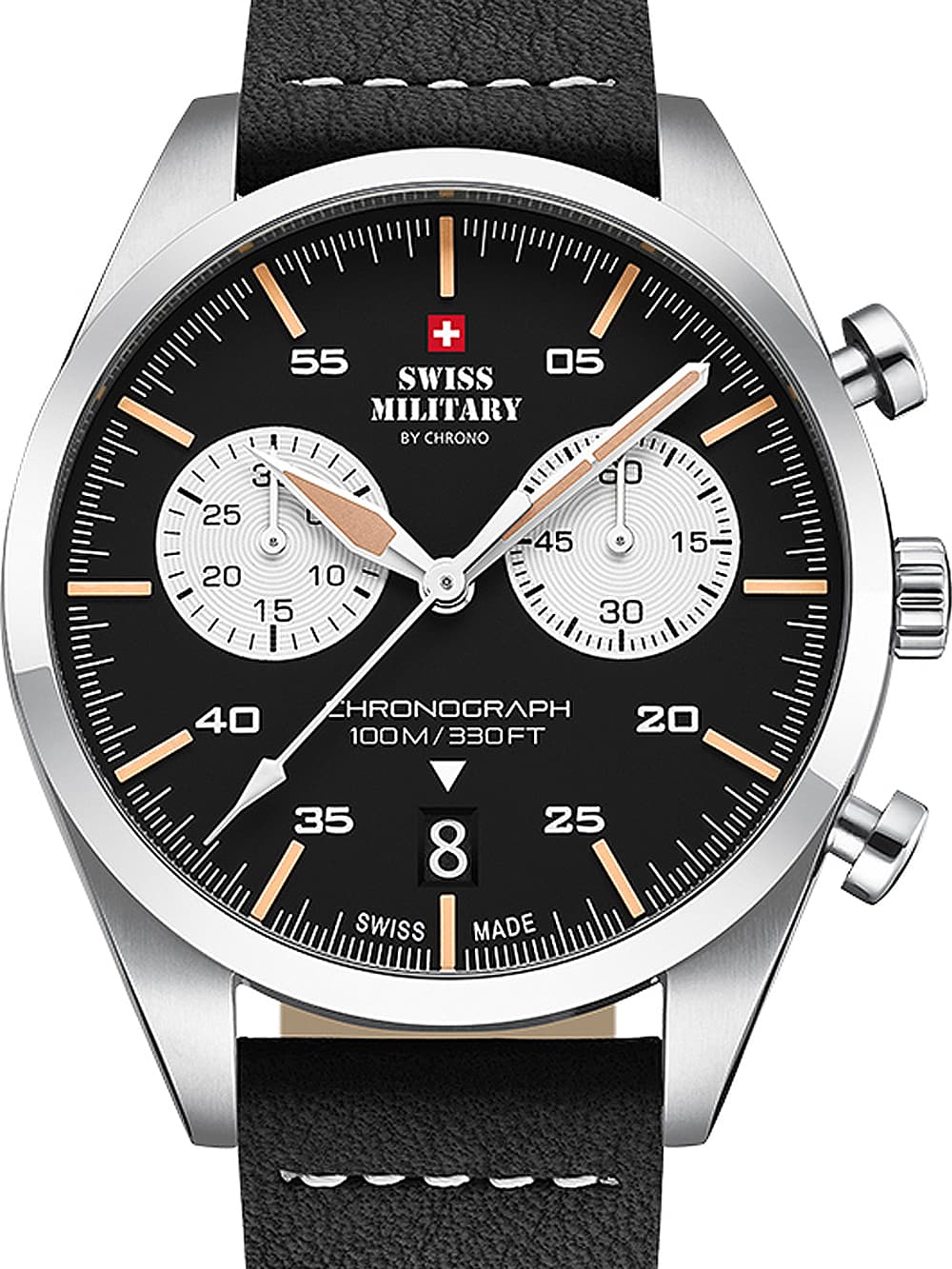 Swiss Military SM34090.03 Chronograph Herrenuhr 43mm 10ATM