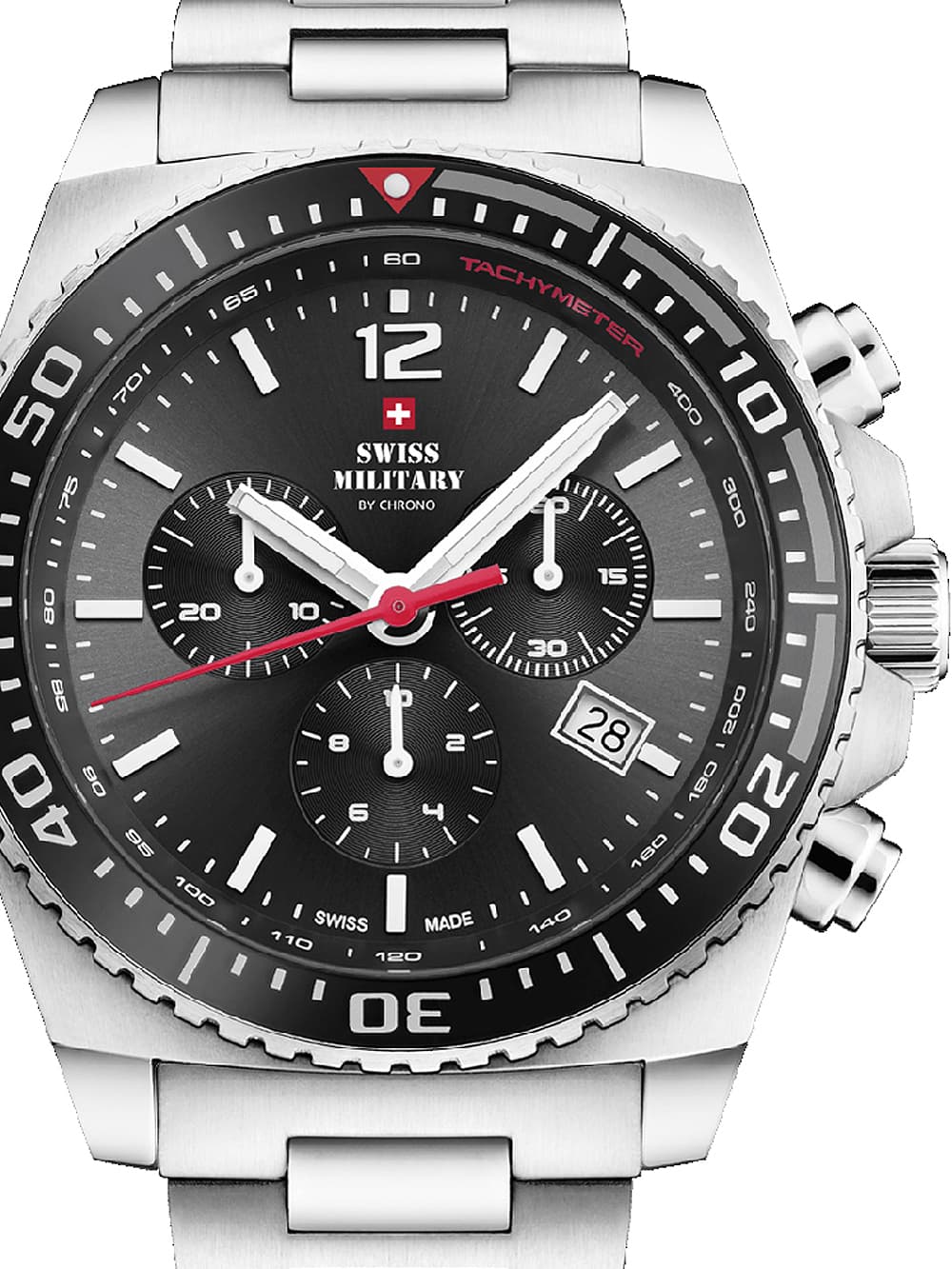 Swiss Military SM34093.01 Sport Chronograph Herrenuhr 45mm 10ATM