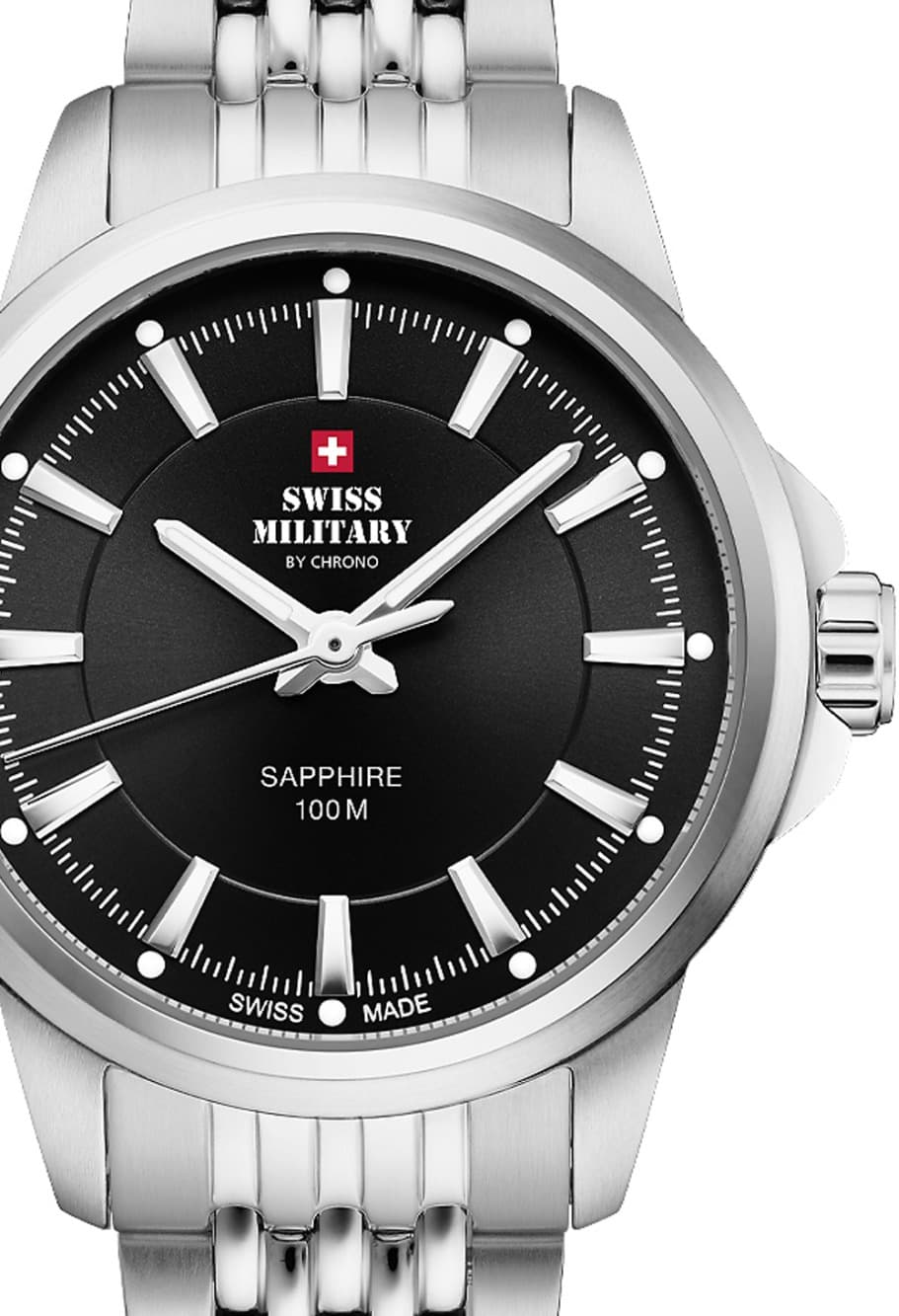 Swiss Military SM34105.01 Damenuhr Klassik Saphirglas 28mm 10ATM