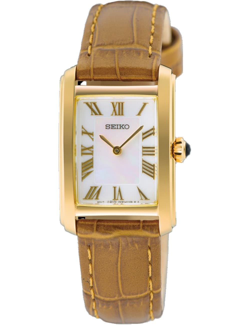Seiko SWR100P1 Damenuhr Classic Quarz Eckig 22mm 5ATM