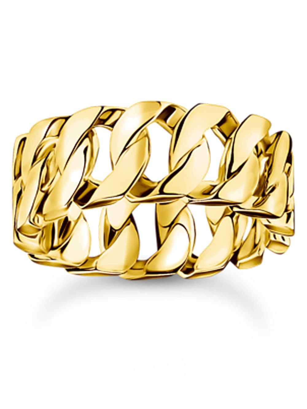 Thomas Sabo TR2497-413-39-56 Ring - Kettenglieder breit vergoldet Damen