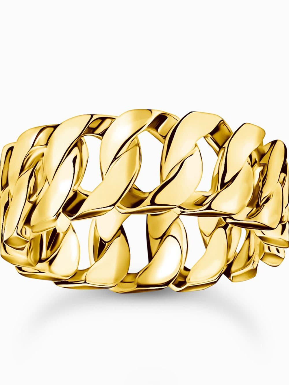 Thomas Sabo TR2497-413-39-64 Unisex Ring - Kettenglieder breit vergoldet