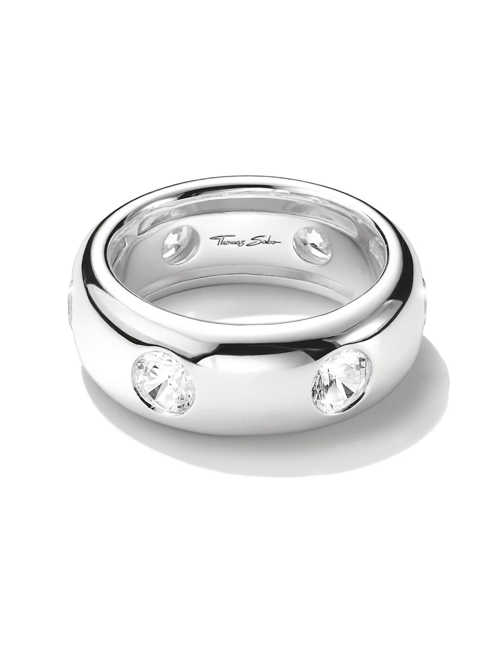 Thomas Sabo TR2519-051-14-58 Ring mit weißen Zirkoniasteinen Silber Damen