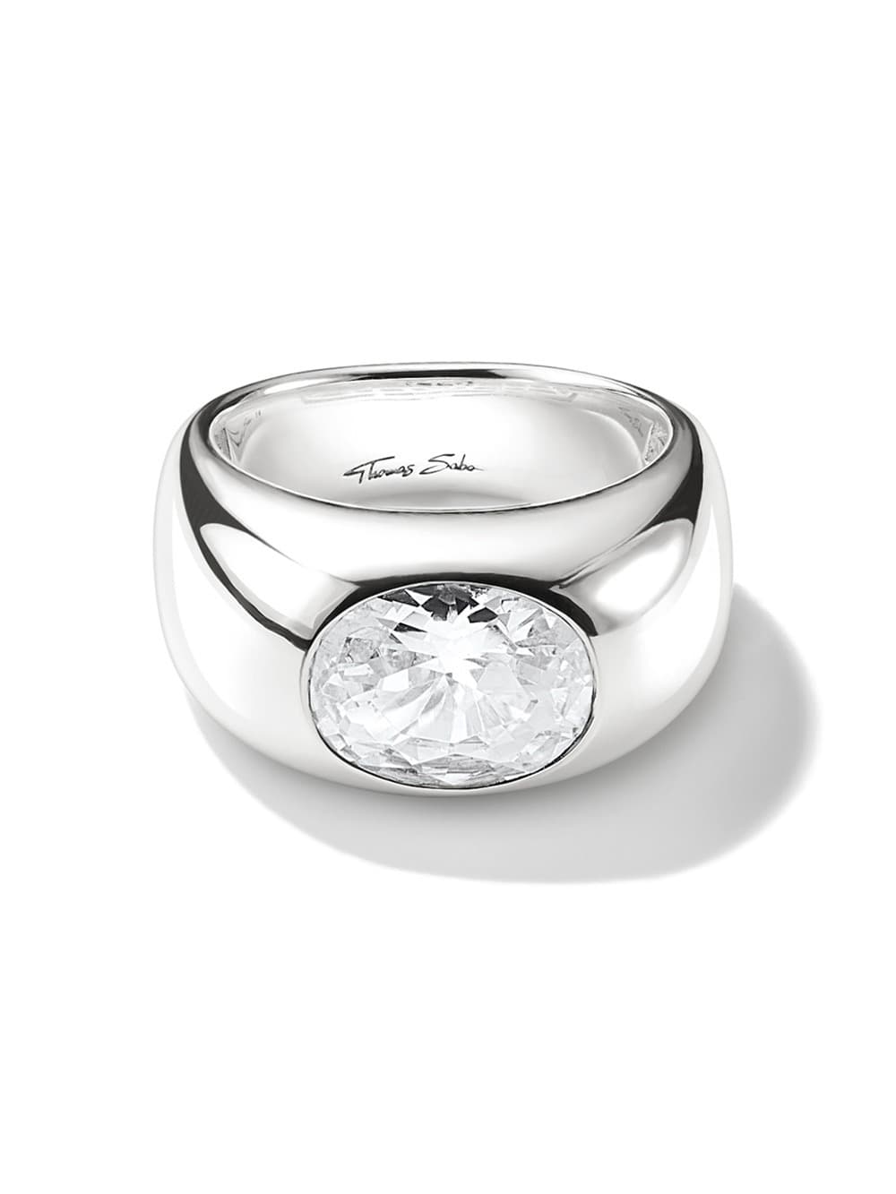 Thomas Sabo TR2520-051-14-56 Ring mit weißem Zirkoniastein Silber Damen