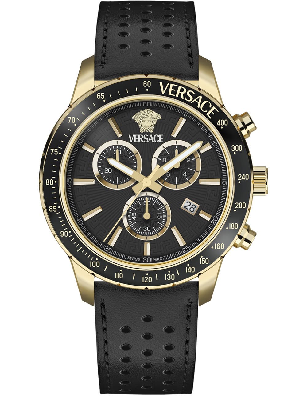 Versace VEZCA0224 Herrenuhr Sport Chronograph 44mm 5ATM