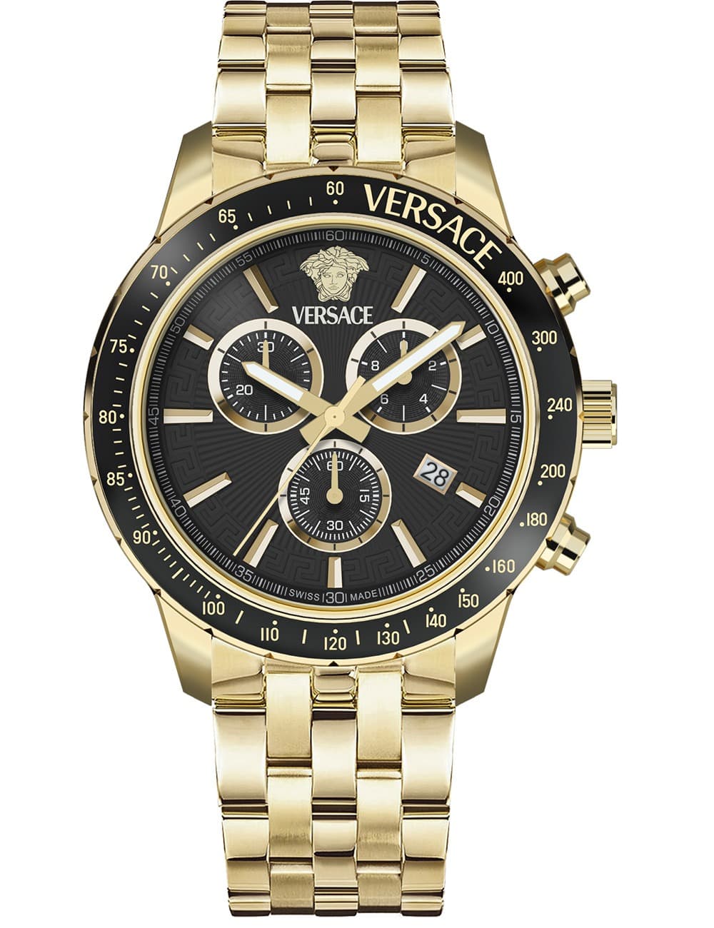 Versace VEZCA0724 Herrenuhr Sporty Chrono 44mm 5ATM
