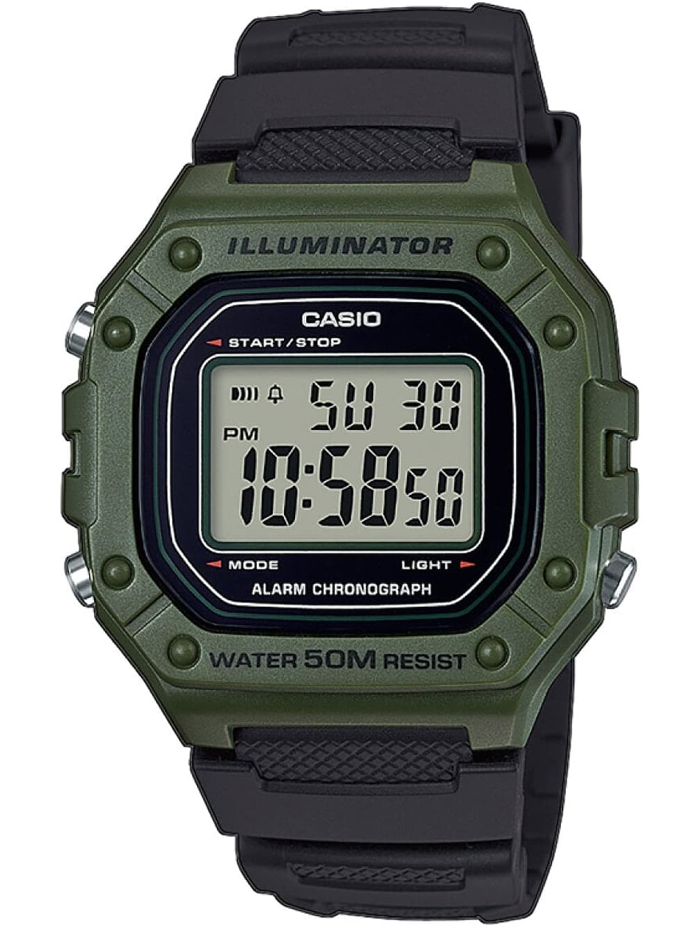 Casio W-218H-3AVEF Collection Herrenuhr 43mm 5ATM