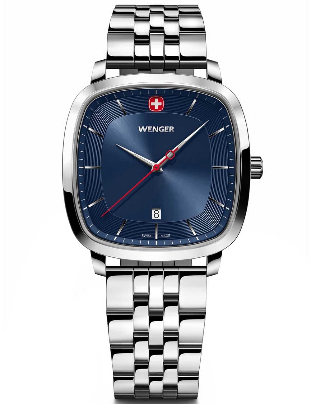 Wenger 01.1921.103 Herrenuhr Vintage Classic 37mm 5ATM