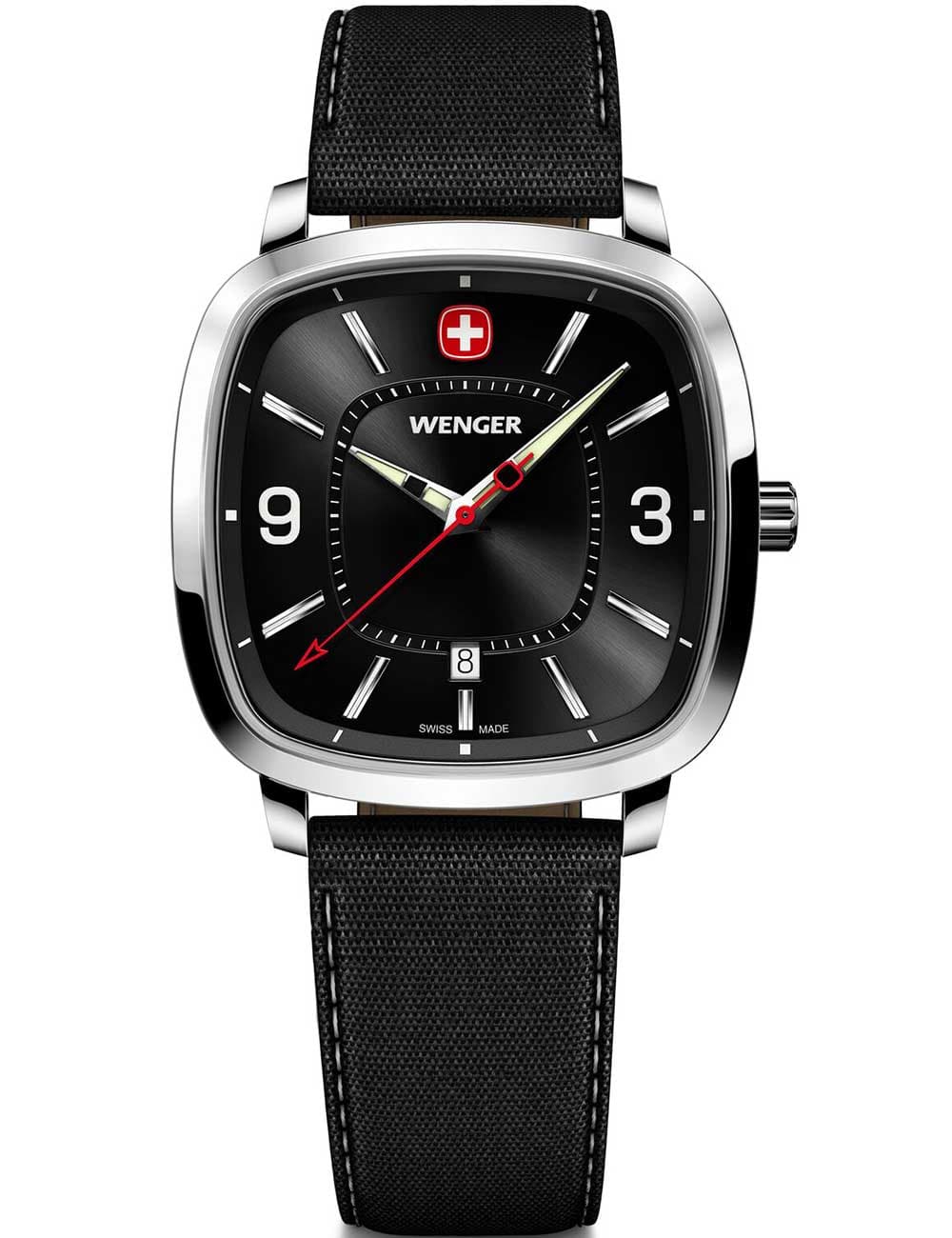 Wenger 01.1921.107 Herrenuhr Vintage Sport 37mm 5ATM