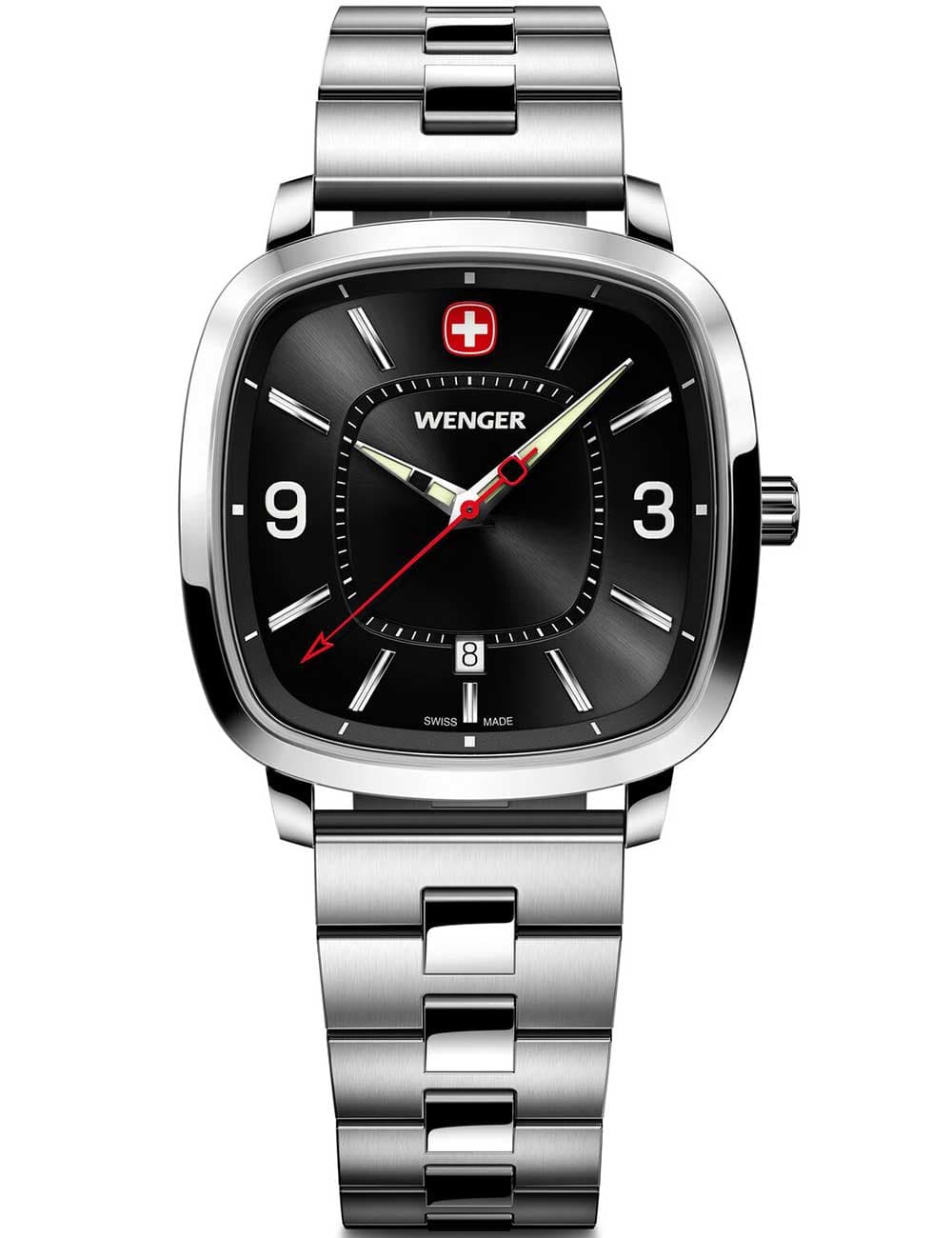 Wenger 01.1921.108 Herrenuhr Vintage Sport 37mm 5ATM