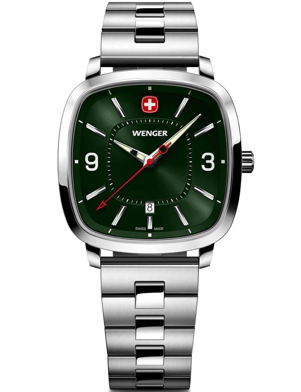 Wenger 01.1921.111 Herrenuhr Vintage Sport 37mm 5ATM