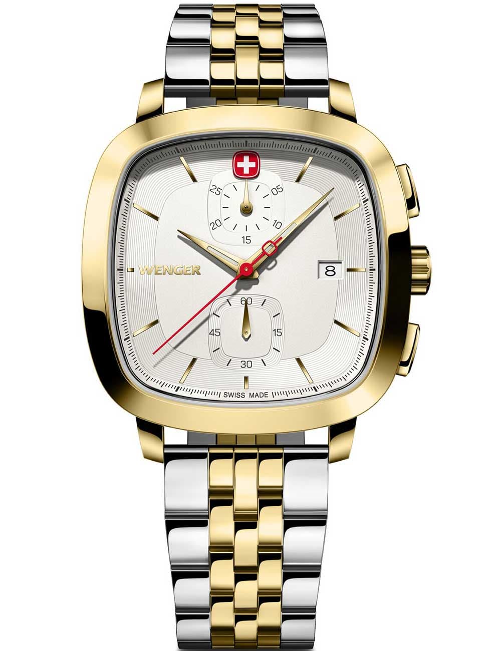Wenger 01.1933.107 Herrenuhr Vintage Classic Chronograph 40mm 5ATM