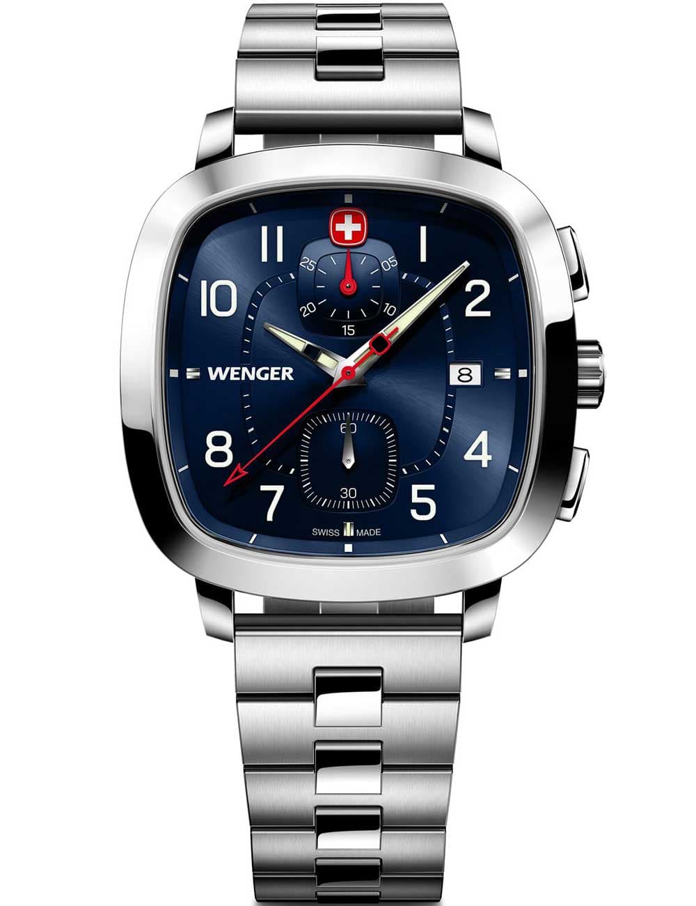 Wenger 01.1933.111 Herrenuhr Vintage Sport Chronograph 40mm 5ATM