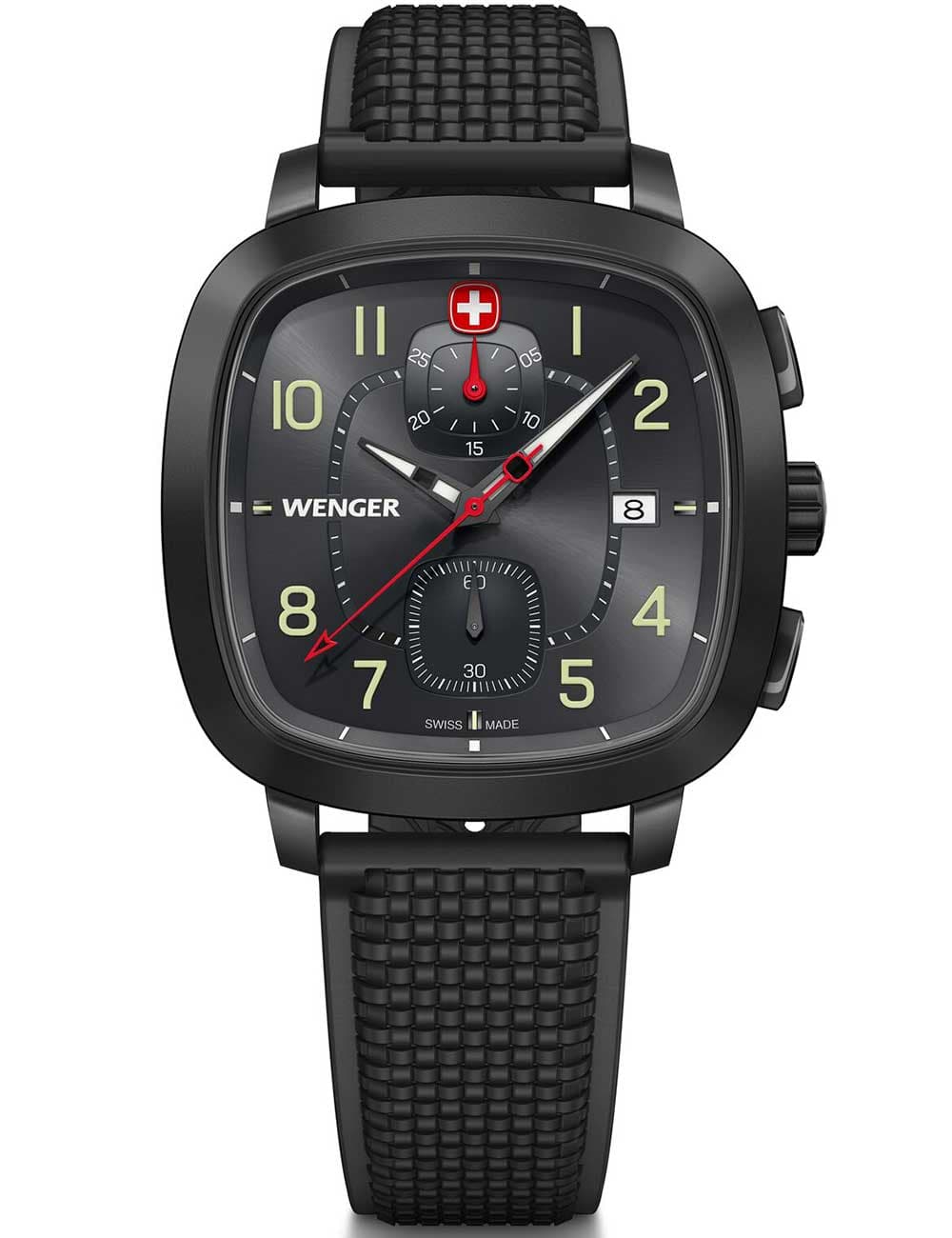 Wenger 01.1933.114 Herrenuhr Vintage Sport Chronograph 40mm 5ATM