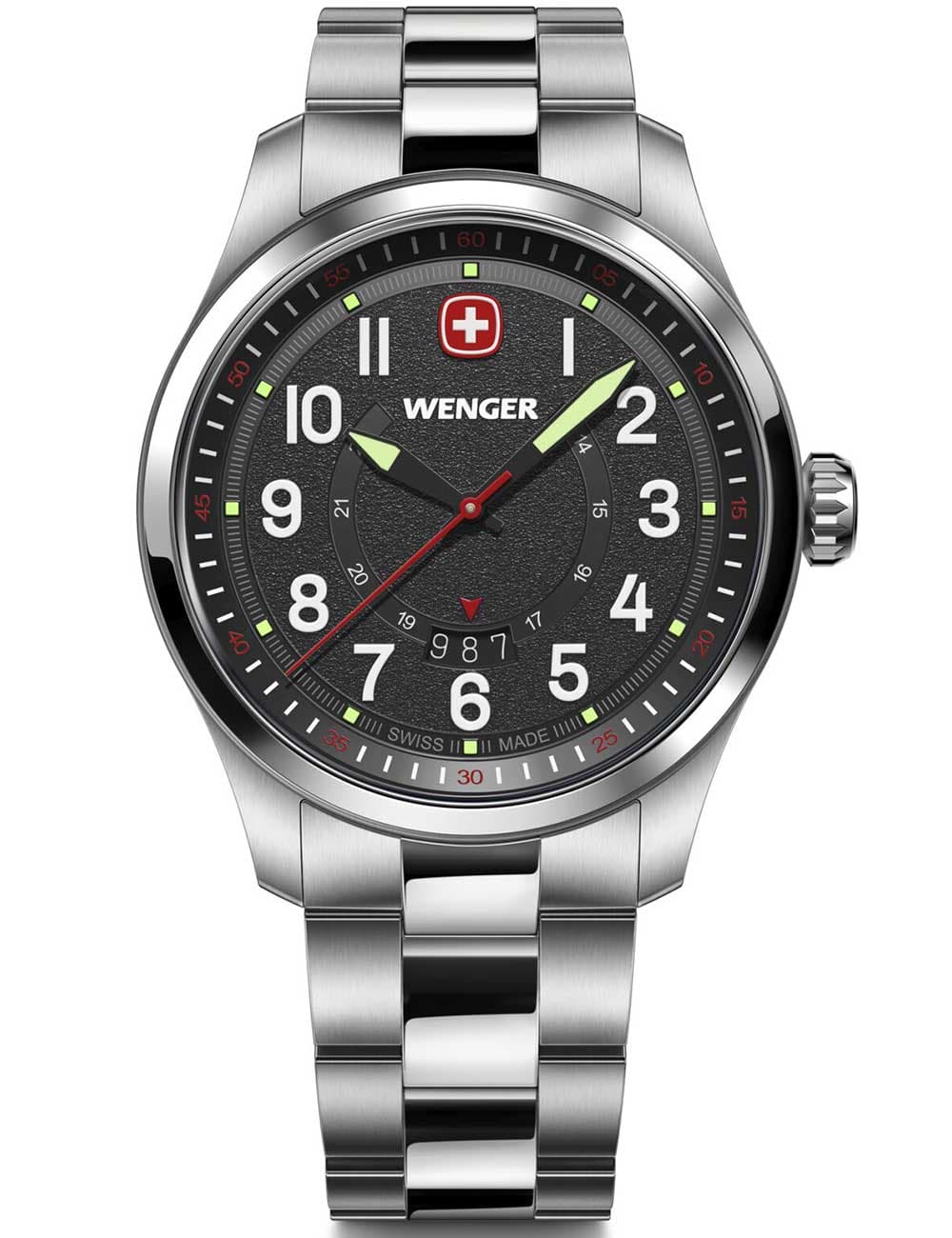 Wenger 01.0541.122 Herrenuhr Terragraph 43mm 10ATM