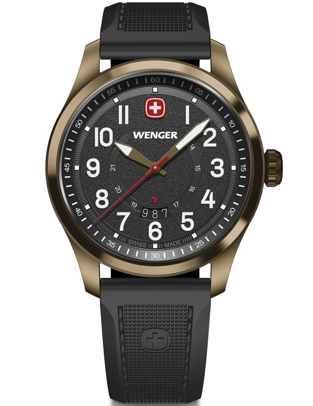Wenger 01.0541.125 Herrenuhr Terragraph 43mm 10ATM