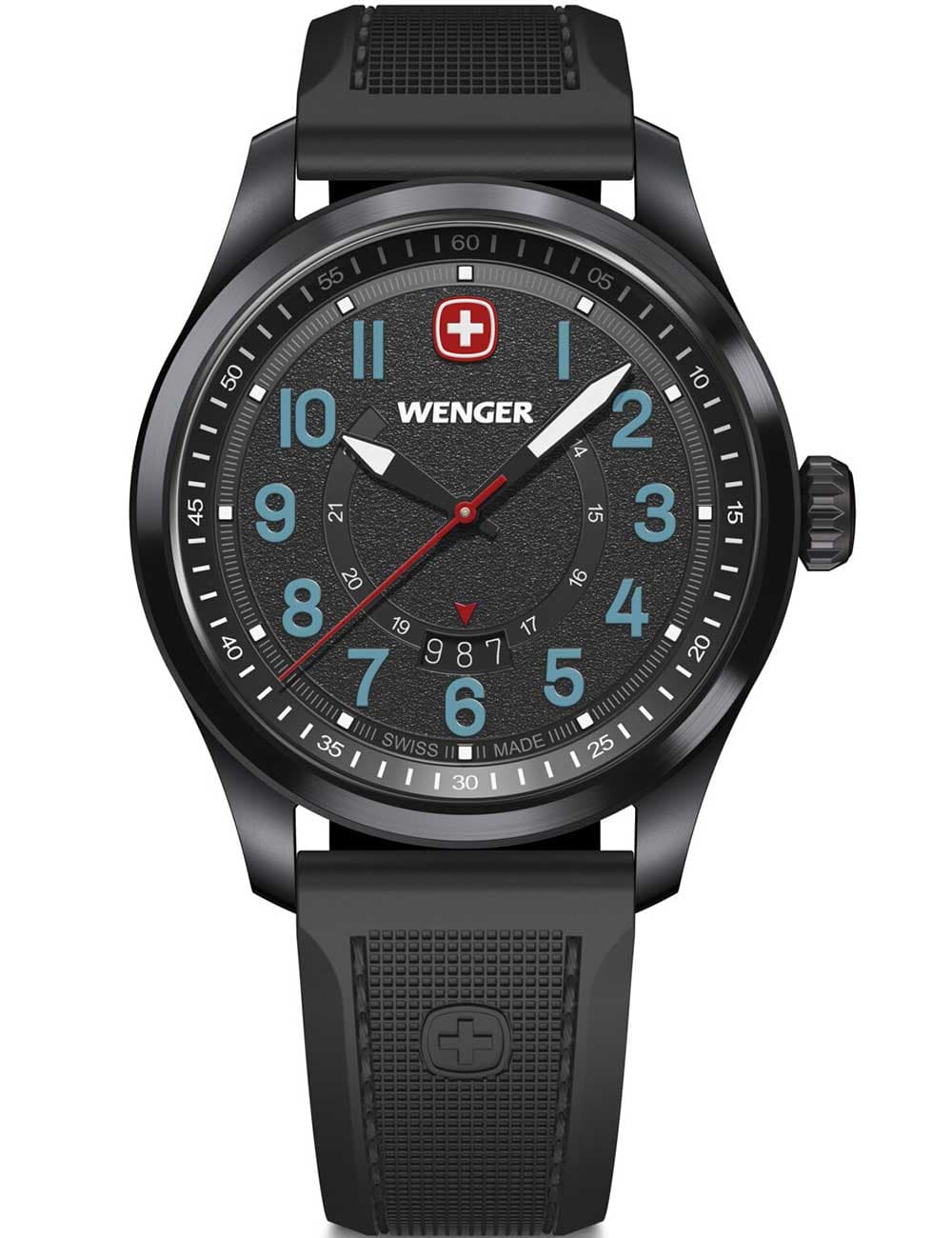 Wenger 01.0541.127 Herrenuhr Terragraph 43mm 10ATM