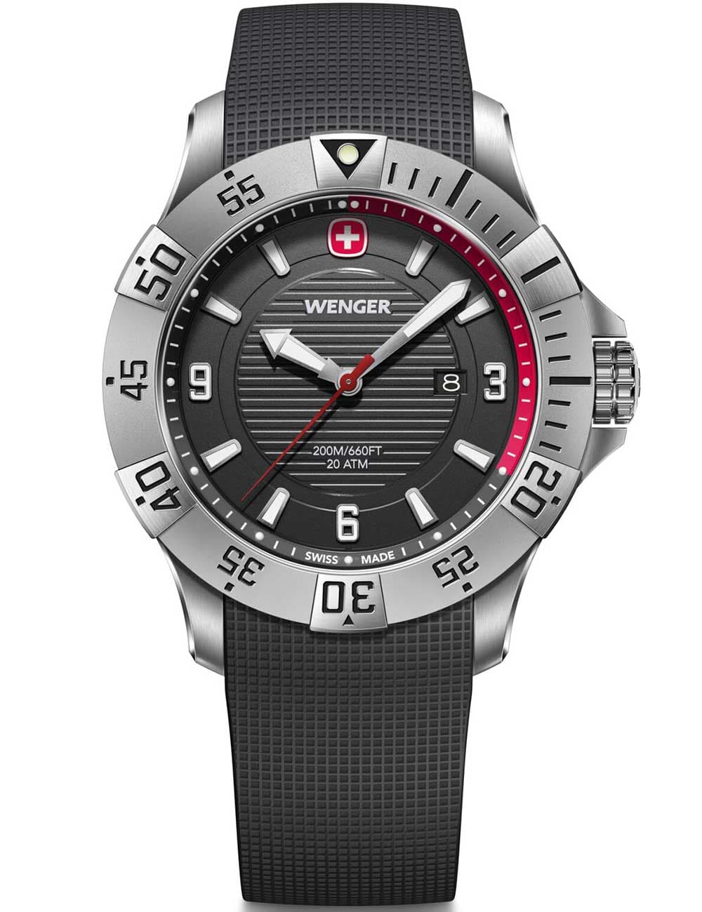 Wenger 01.0641.138 Herrenuhr Seaforce 43mm 20ATM