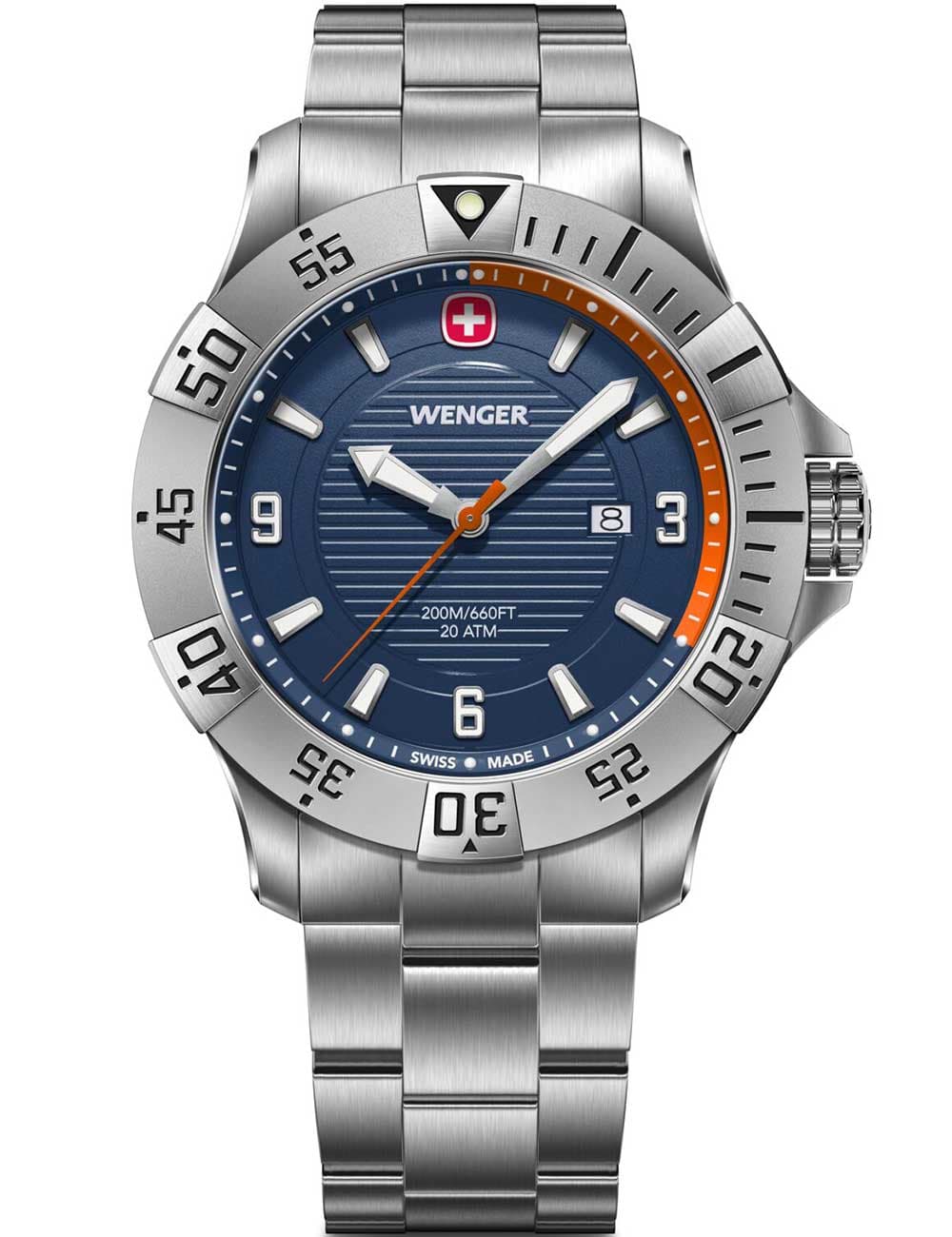Wenger 01.0641.141 Herrenuhr Seaforce 43mm 20ATM