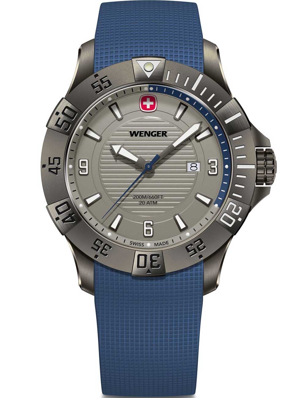 Wenger 01.0641.142 Herrenuhr Seaforce 43mm 20ATM