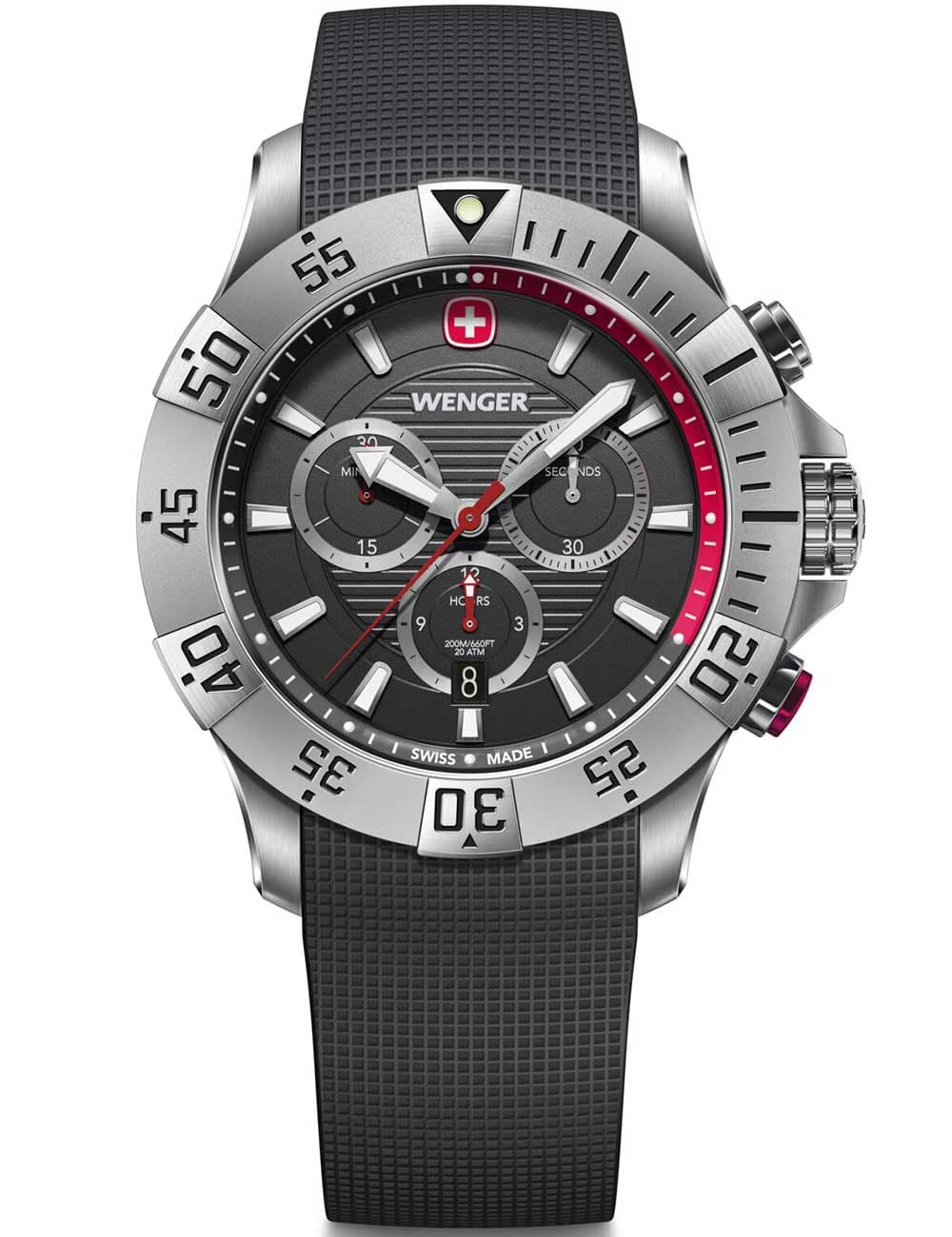 Wenger 01.0643.122 Herrenuhr Seaforce Chronograph 43mm 20ATM