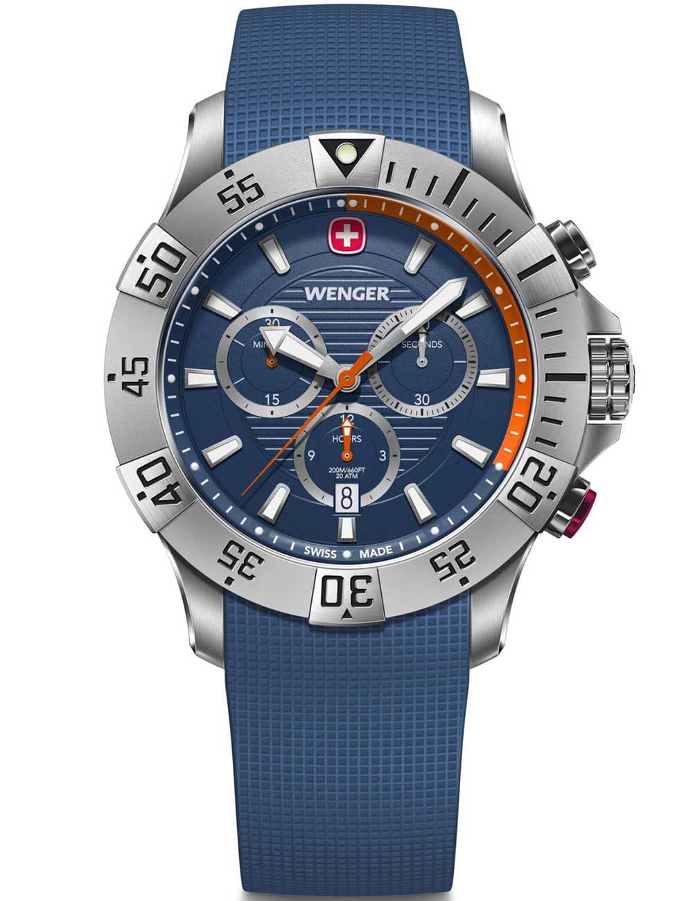 Wenger 01.0643.124 Herrenuhr Seaforce Chronograph 43mm 20ATM