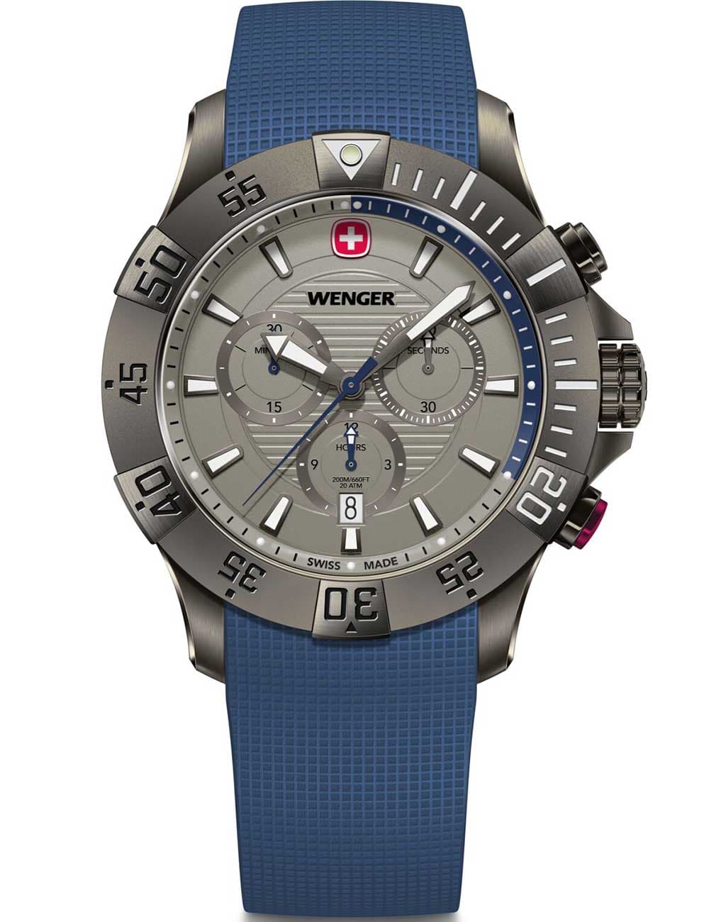 Wenger 01.0643.126 Herrenuhr Seaforce Chronograph 43mm 20ATM