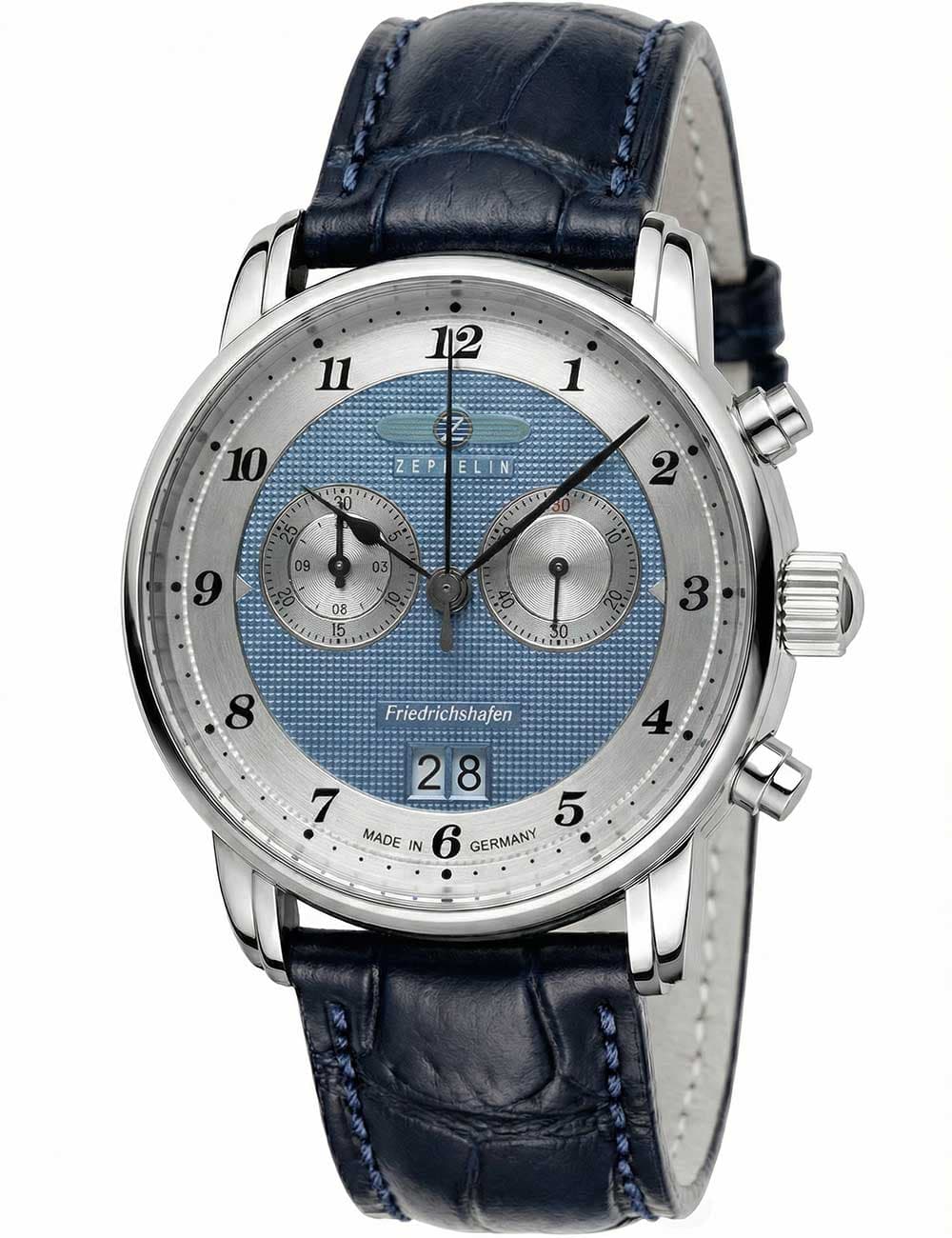 Zeppelin 8584-3 Herrenuhr Friedrichshafen Chronograph 41mm 5ATM