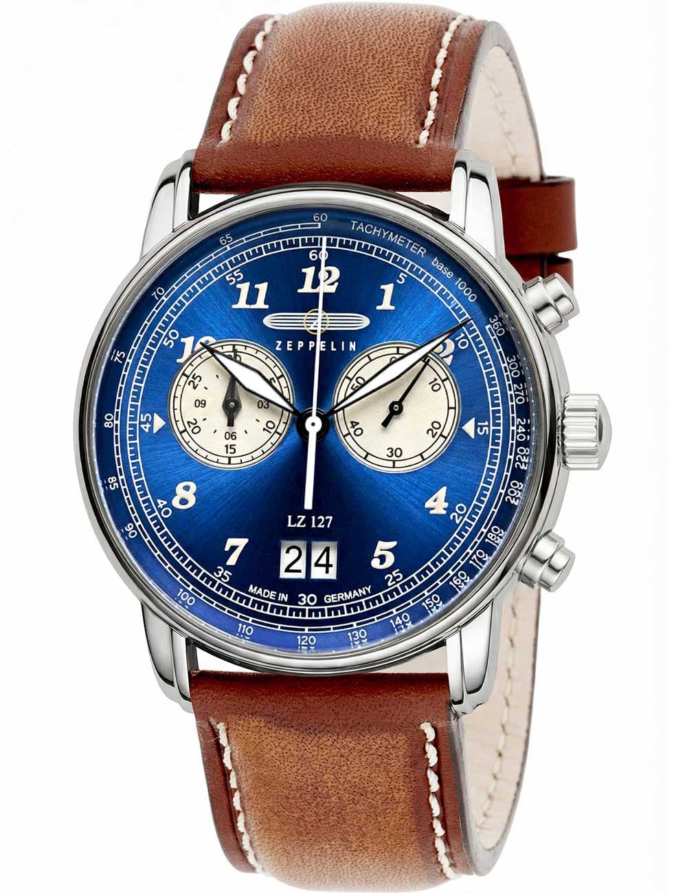 Zeppelin 8684-3 Herrenuhr LZ127 Graf Zeppelin Chronograph 40mm 5ATM
