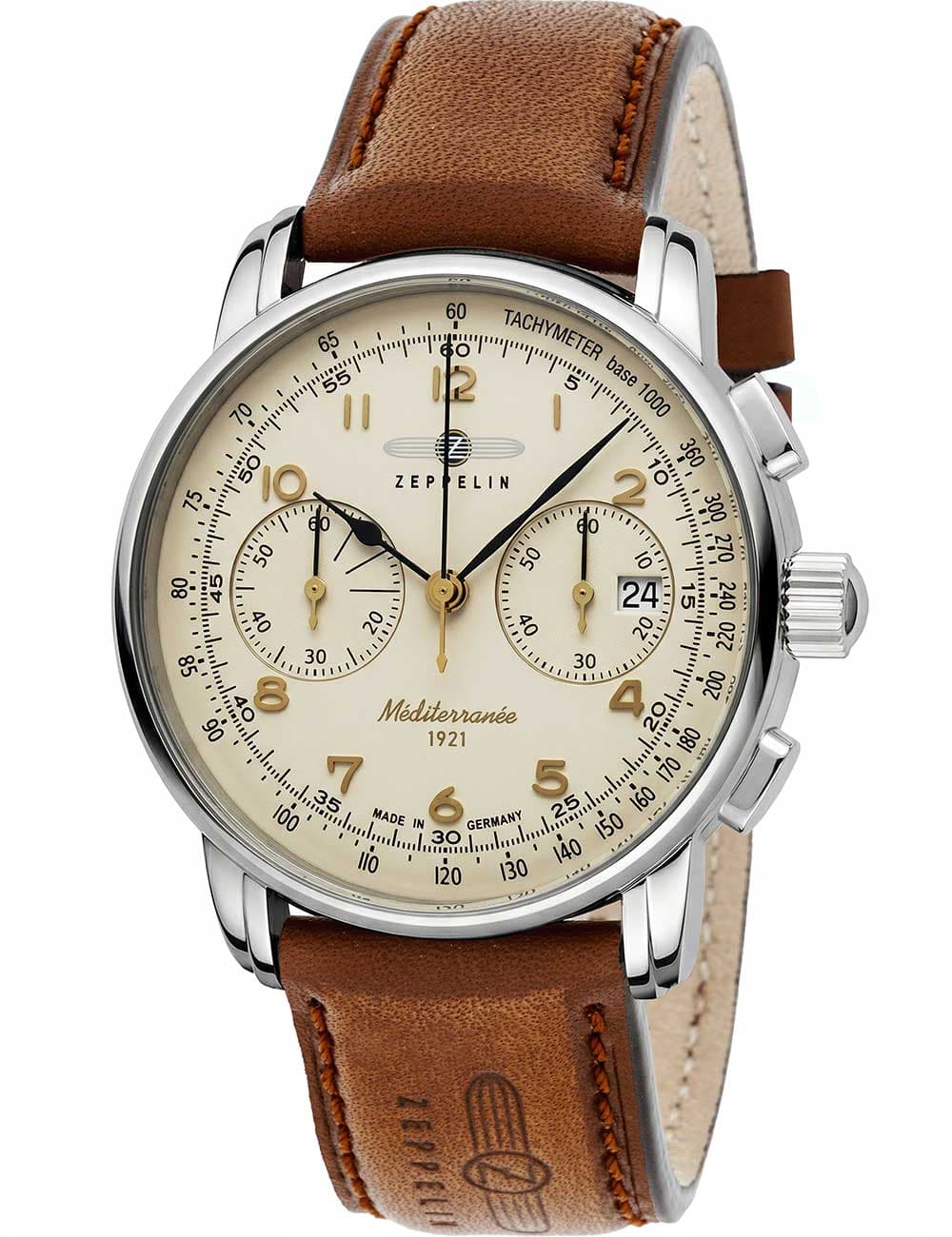 Zeppelin 9670-5 Méditerranée Chronograph 42mm 5ATM