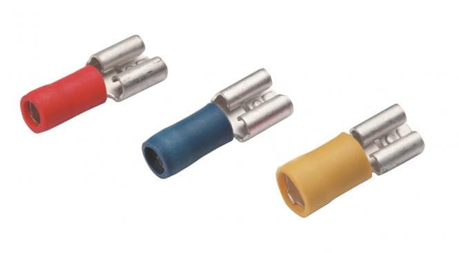 Cimco Flachsteckhülse isoliert 180256 0,5-1-4,8x0,8 (Inhalt 100 Stück)