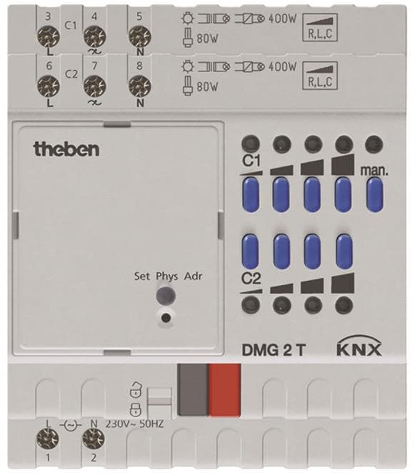 THEB KNX Dimmaktor DMG 2 T KNX 2-fach Grundgerät