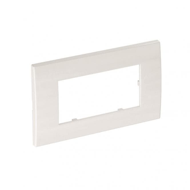 OBO AR45-F2 RW Abdeckrahmen Modul 45 2fach 84x140mm PC rws RAL9010 6119342