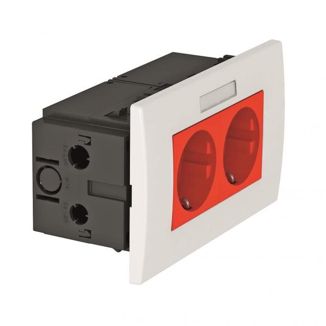 OBO SDE-RW D0RT2B Steckdoseneinheit Modul 45 2f 84x140x59mm PC 6119429