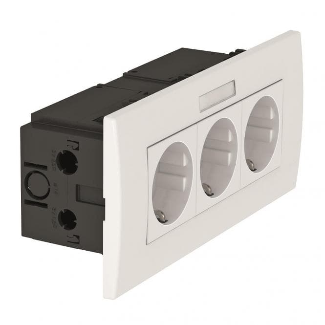 OBO SDE-RW D0RW3B Steckdoseneinheit Modul 45 3f 84x185x59mm PC rws 6119433