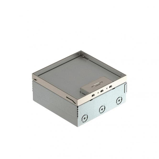 OBO UDHOME4 2V V Bodentank komplett 3fach VDE-Steckdose A2 1.4301 7427200