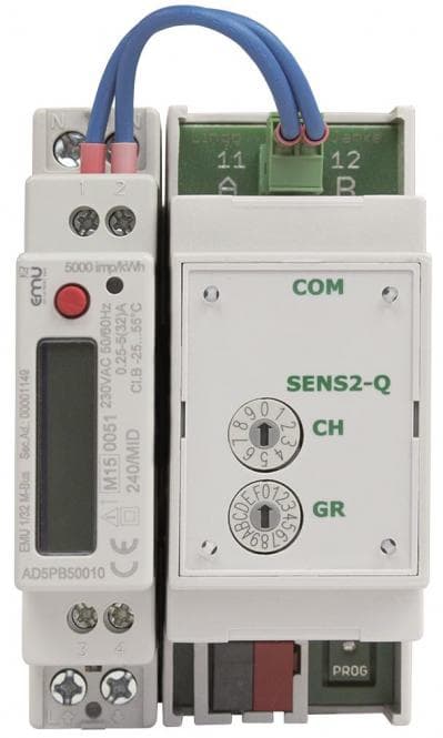 Lingg+Janke KNX Elektrozähler EMU 87763 KNX(1-ph.),5(40A,EZ-EMU-IPH-D-REG-FW