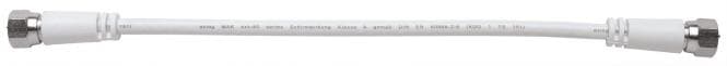 AXING F-Patch-Kabel 0,20m ws MAK 20-80 axiale Stecker 2fach geschirmt Vodafone