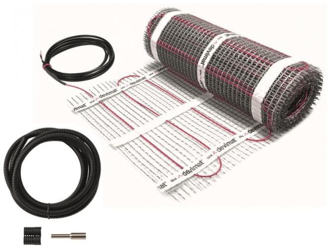 DEVI Dünnbettheizmatte DTIR 83-030562 150W/qm 1,0 qm 50x200 selbstklebend