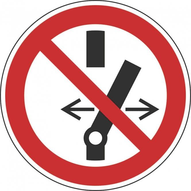 HEIN 27546 Verbotsschild Schalten verboten ASR/ISO Magnetfolie Ø 100mm (Inhalt 1 Stück)