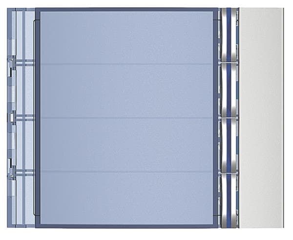 BTicino 352041 Frontblende Ruftasten- modul SFERA 4RT Allmetal
