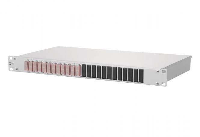 Metz OpDAT fix 12xSC-D OM4 150257BB12-E Keramik erikaviolett 19z 1HE Spleißbox