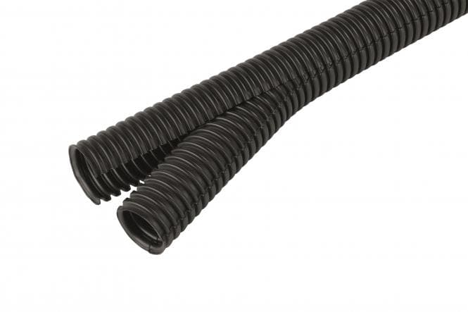 Fränkische Co-flex-PP-UV NW 100 10m-Ring schwarz Ku-Wellrohr geschlitzt 38410000 (Inhalt 10 Stück)