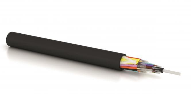 LWL A-DQ(ZN)B2Y 24G50/125 OM4 (2x12) LWL-Außenkabel 2,7 KN, schwarz (Inhalt 1 Stück)