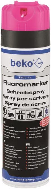 Beko TecLine Fluoromarker 29419500 Schreibspray 500 ml leuchtpink