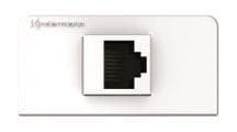 KIND Konnect design click ws 7456000527 Cat6A RJ45 Blende 1/2 mit Kabelpeitsche