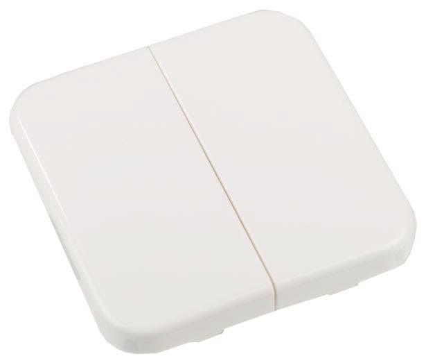 ELDAT 2 Tasten Ein/Aus RTS33-ACC-01-07P elfenbeinweiss f.Wandtaster RTS33