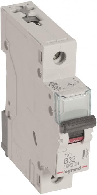 Legrand 403360 TX3 LS-Schalter B 32A 1-polig 6kA 230/400VAC 1TE