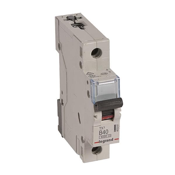 Legrand 403361 TX3 LS-Schalter B 40A 1-polig 6kA 230/400VAC 1TE